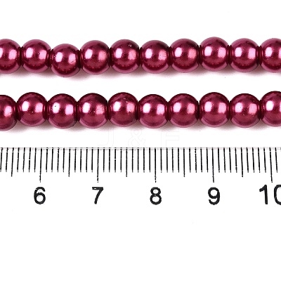 Baking Paint Glass Pearl Bead Strands HY-Q003-3mm-14-1