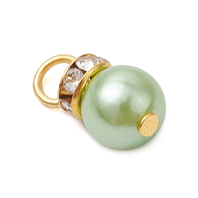 Imitation Pearl Acrylic Charms PALLOY-JF03324-01-1