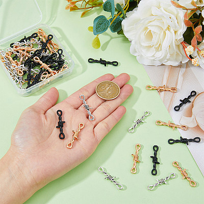 60Pcs 3 Colors Zinc Alloy Connector Charms FIND-DC0004-86-1