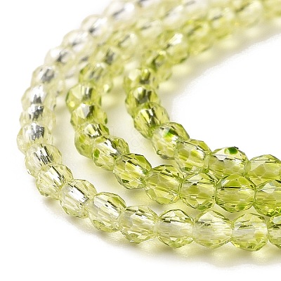 Transparent Gradient Color Glass Beads Strands GLAA-G101-2mm-13-1