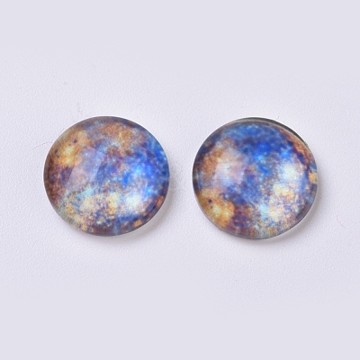 Glass Cabochons GLAA-WH0015-15A-03-1