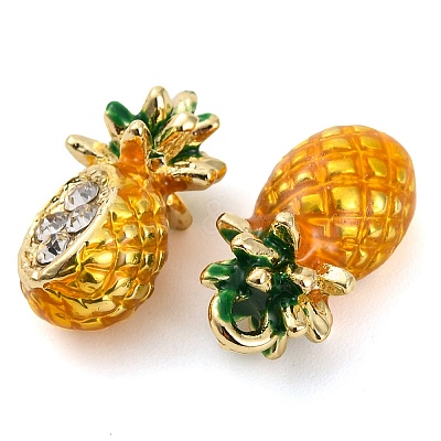 Alloy Enamel With Rhinestone Pendants PALLOY-S032-02A-1