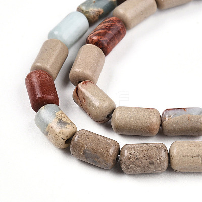 Natural Shoushan Stone Beads Strands G-N346-01B-07-1