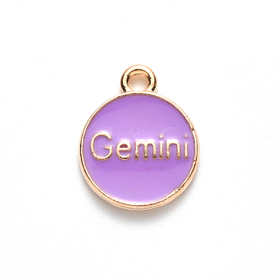 Alloy Enamel Pendants ENAM-S124-01A-01I-1