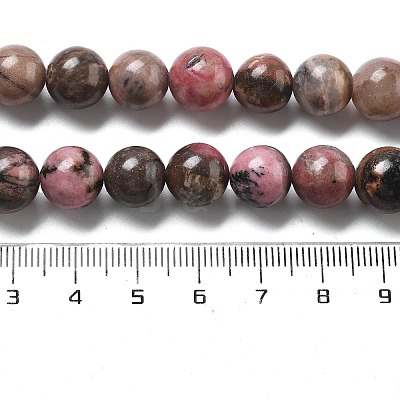 Natural Rhodonite Beads Strands G-G828-02-10mm-1