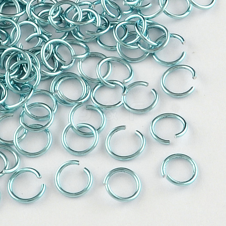 Anodized Aluminum Open Jump Rings ALUM-R005-0.8x6-24-1