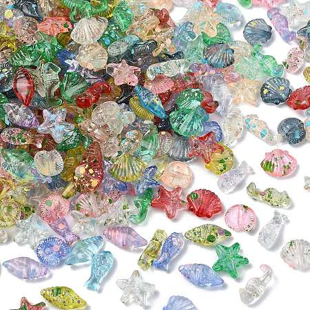 Ocean Transparent Resin Beads RESI-CJC0012-48-1