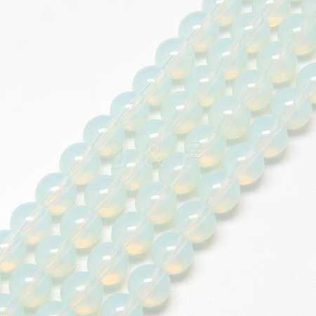 Baking Painted Glass Beads Strands DGLA-Q023-6mm-DB1-1