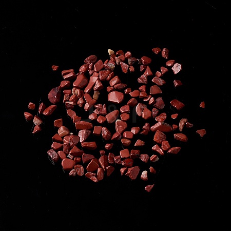Natural Red Jasper Chip Beads X-G-M364-11A-1
