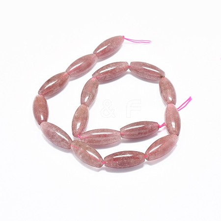 Natural Strawberry Quartz Beads Strands G-F632-06B-1