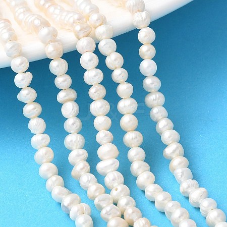 Natural Cultured Freshwater Pearl Beads Strands PEAR-I007-07Q-02B-1