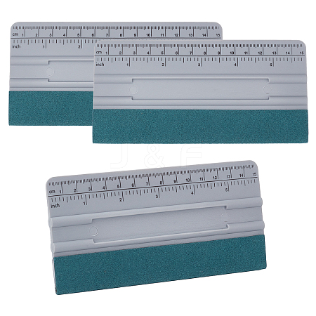 CHGCRAFT 3Pcs Vinyl Wrap Squeegee with Ruler TOOL-CA0001-19-1