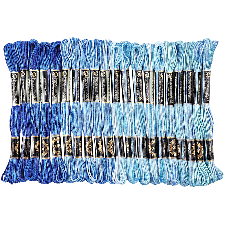 20 Skeins 4 Colors 6-Ply Polyester Embroidery Floss OCOR-CY0004-38C-1