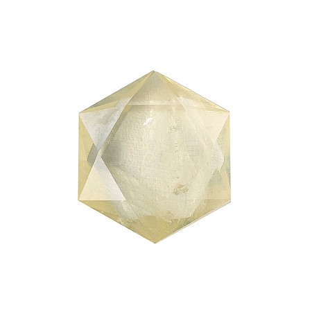 Natural Yellow Quartz Healing Star of David Ornament PW-WG52742-08-1