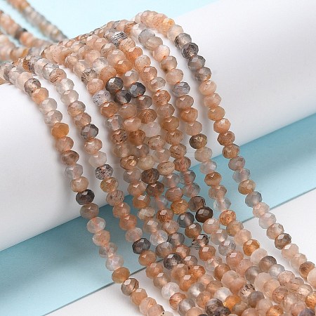 Natural Multi-Moonstone Beads Strands G-G003-A05-01-1