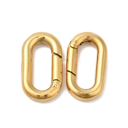 Ion Plating(IP) 304 Stainless Steel Spring Gate Ring X-STAS-Q215-54G-1