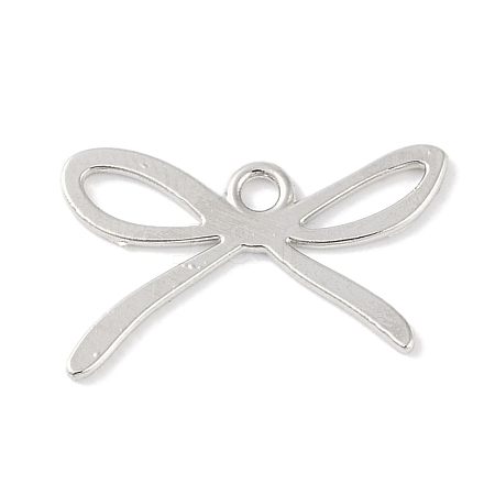 Rack Plating Bowknot Alloy Pendants PALLOY-F018-01P-1