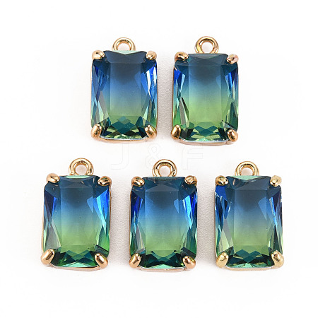 Gradient Color Glass Pendants GLAA-S193-008-A07-1