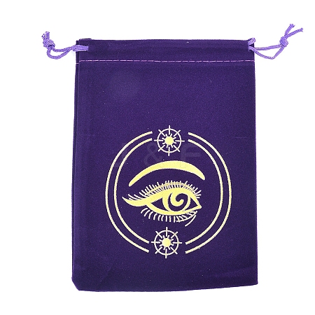 Velvet Eye Printed Packing Tarot Pouches PW-WG17539-13-1