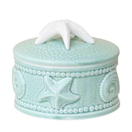 Ceramic Starfish Jewelry Storage Box PW-WG25AA3-02-1