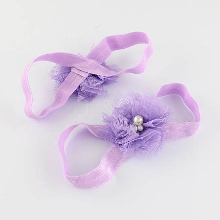 Elastic Baby Lace Flower Foot Bands OHAR-R110-10-1