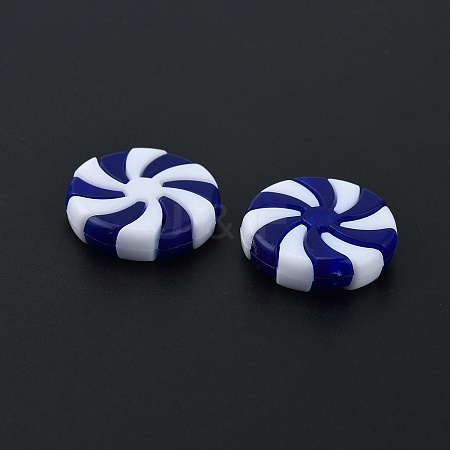 Two Tone Plastic Beads KY-WH0048-22B-1
