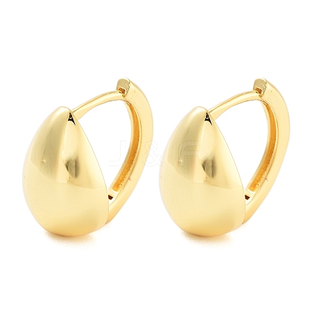 Rack Plating Teardrop Brass Hoop Earrings EJEW-N055-48G-RS-1