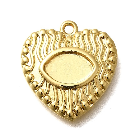 Brass Pendant Cabochon Settings KK-M313-10G-1