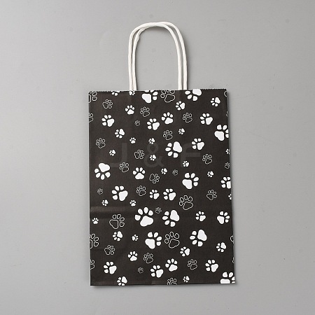 Kraft Paper Gift Bags with Handle ABAG-WH0045-19B-1