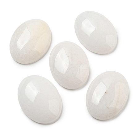 Natural White Jade Cabochons X-G-C115-01B-44-1