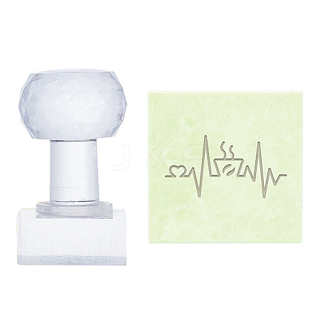 Clear Acrylic Soap Stamps DIY-WH0446-003-1