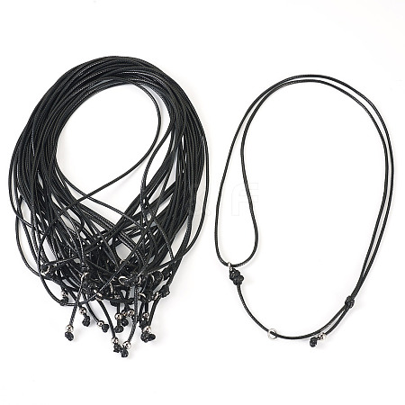 Waxed Polyester Cord Necklaces NJEW-TAC0022-05-1