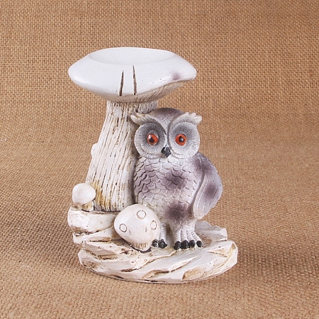 Owl Resin Display Decorations for Crystal Ball Holders PW-WGD8AC4-09-1