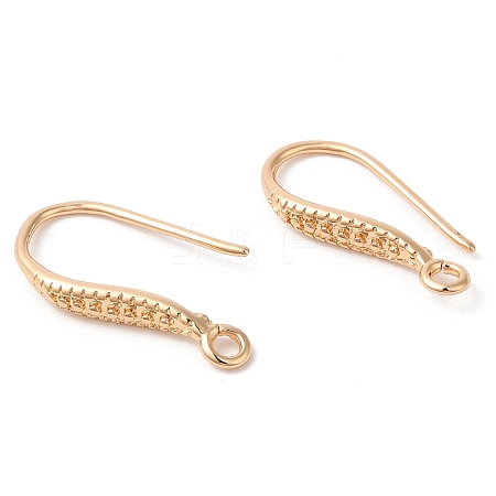 Brass Earring Hooks X-KK-Q770-09G-1