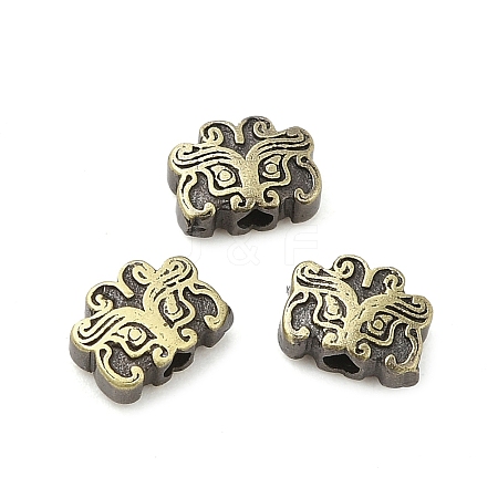 Tibetan Style Rack Plating Brass Bead KK-Q805-24AB-1