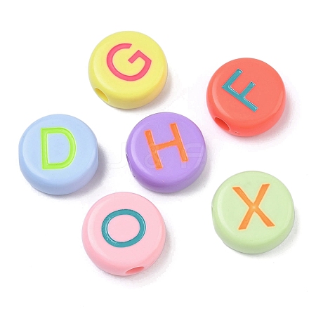 Opaque Acrylic European Beads MACR-K365-01B-1