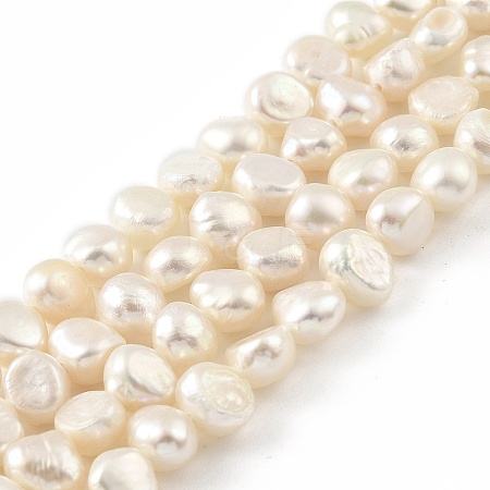 Natural Cultured Freshwater Pearl Beads Strands PEAR-A006-07B-1