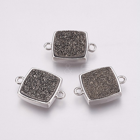 Druzy Resin Links connectors G-F564C-07P-1