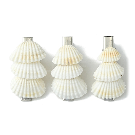 Sea Shell with Iron Alligator Hair Clips PHAR-JH00104-01-1