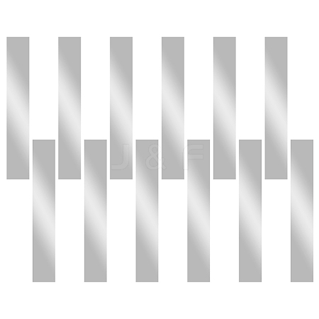 12Pcs 304 Stainless Steel Blank Sheets STAS-OC0001-38C-1