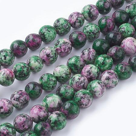 Natural Gemstone Beads Strands G-G086-8mm-1-1