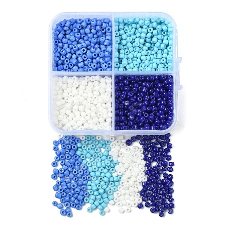 72G 4 Styles Glass Seed Beads SEED-YW0002-77B-1