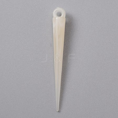 Opaque Resin Imitation Gemstones Pendants RESI-WH0027-16B-1
