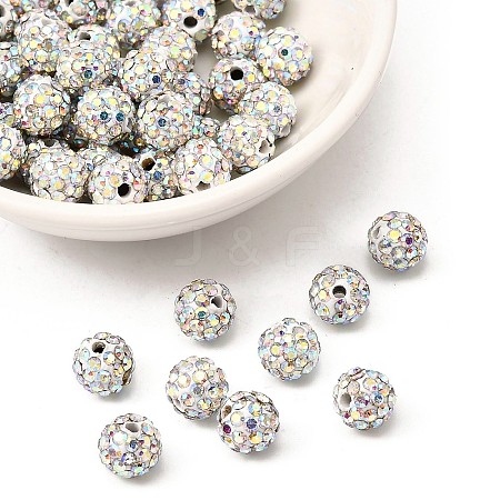 Pave Disco Ball Beads RB-Q195-8mm-AB-1