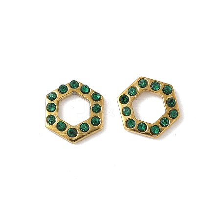 304 Stainless Steel Rhinestone Cabochons STAS-A057-04G-B01-1