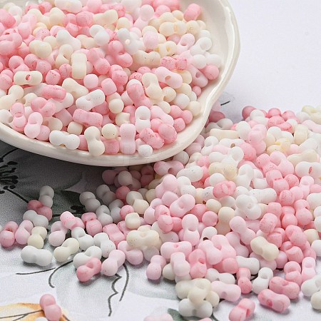 Macaron Color Opaque Frosted Glass Seed Beads SEED-K009-12B-02-1