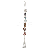 Chakra Nuggets Natural Gemstone Pendant Decorations HJEW-WH0036-123-1