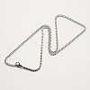 Trendy Men's 304 Stainless Steel Box Chain Necklaces NJEW-M049-C-02-2