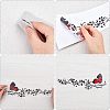 SUPERFINDINGS 2Sets 2 Colors Waterproof Plastic Self-adhesive Stickerr Car Stickers DIY-FH0002-94-2