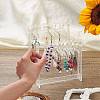 Transparent Acrylic Earring Display Stands EDIS-WH0029-12-7